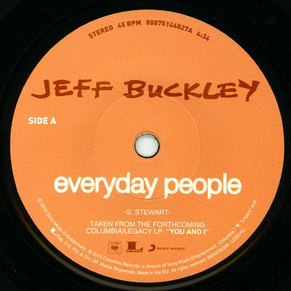 Jeff Buckley / Sly & The Family Stone : Everyday People (7", RSD, Single, Ltd)