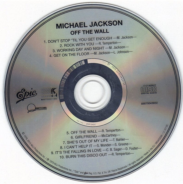 Michael Jackson : Off The Wall (CD, Album, RE)