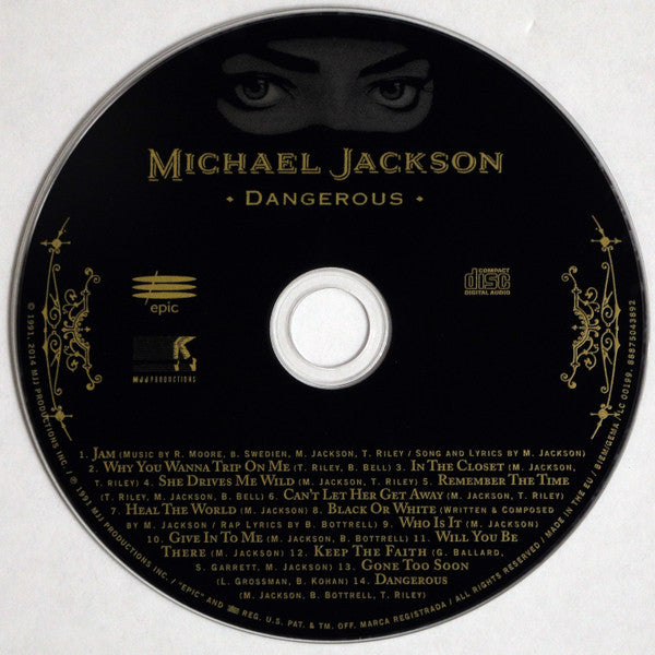 Michael Jackson : Dangerous (CD, Album, RE)