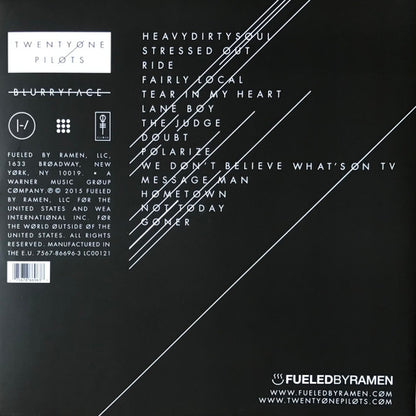 Twenty One Pilots : Blurryface (2xLP, Album)
