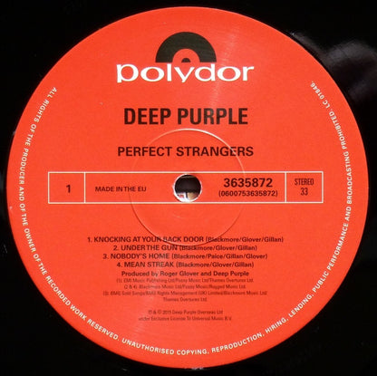 Deep Purple : Perfect Strangers (LP, Album, RE, RM)