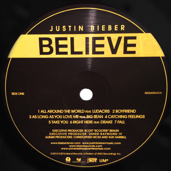 Justin Bieber : Believe (LP, Album, RE)