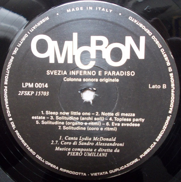 Piero Umiliani : Svezia Inferno E Paradiso (LP, Album, RE, S/Edition)