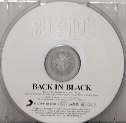 AC/DC : Back In Black (CD, Album, RE, RM, Jew)
