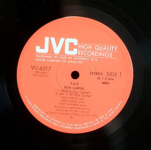 Ron Carter : 1 + 3 (LP, Album)