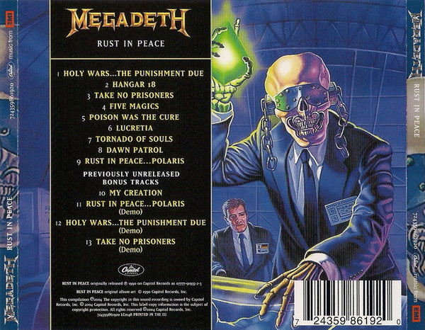 Megadeth : Rust In Peace (CD, Album, RE, RM)