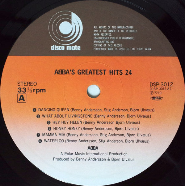 ABBA : ABBA's Greatest Hits 24 (2xLP, Comp, Gat)