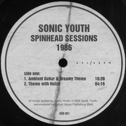 Sonic Youth : Spinhead Sessions • 1986 (LP)