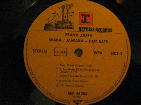 Frank Zappa : Waka / Jawaka - Hot Rats (LP, Album, RP)