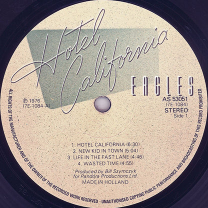 Eagles : Hotel California (LP, Album, Gat)