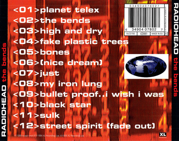 Radiohead : The Bends (CD, Album, RE)