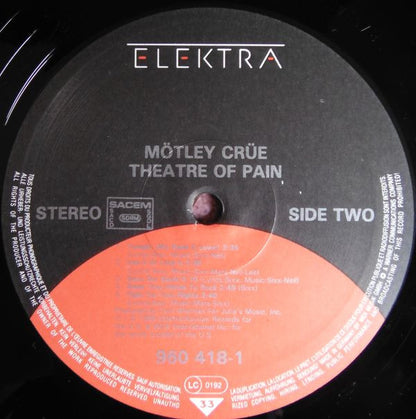 Mötley Crüe : Theatre Of Pain (LP, Album)