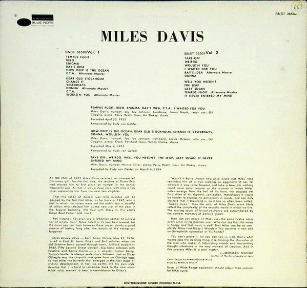 Miles Davis : Volume 1 (LP, Comp)