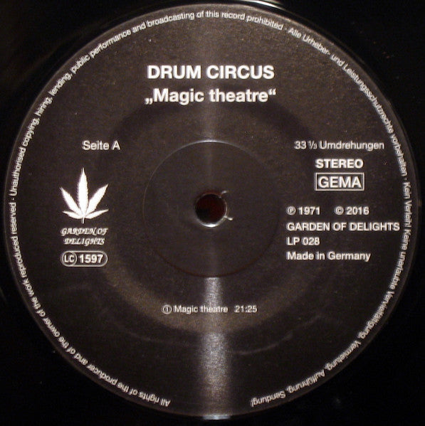 Drum Circus : Magic Theatre (LP, Album, Ltd, Num, RE)