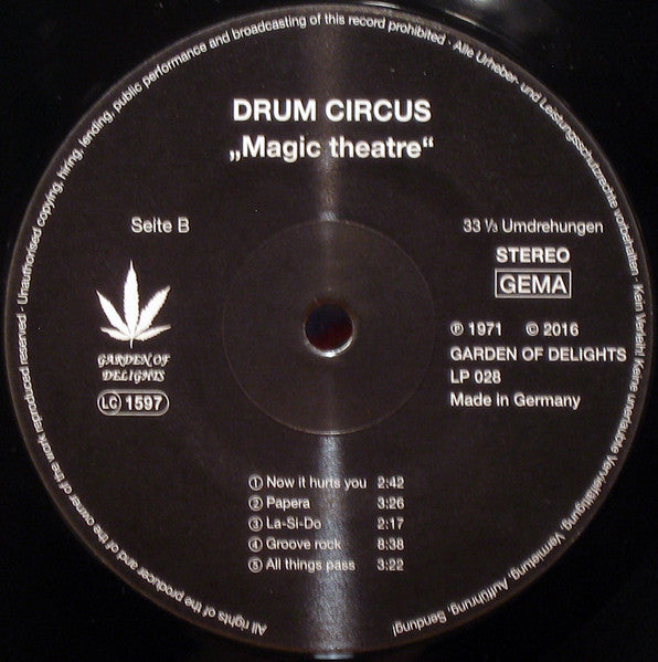 Drum Circus : Magic Theatre (LP, Album, Ltd, Num, RE)