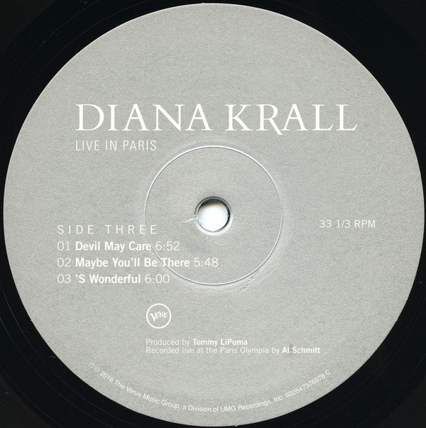 Diana Krall : Live In Paris (2xLP, Album, RE, 180)