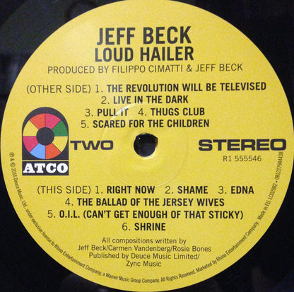 Jeff Beck : Loud Hailer (LP, Album)