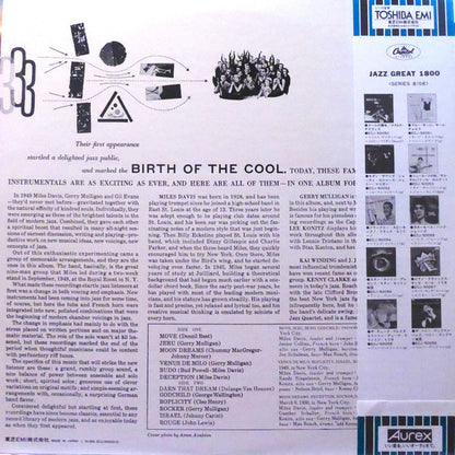 Miles Davis : Birth Of The Cool (LP, Album, Comp, Mono, RE, Mar)