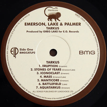 Emerson, Lake & Palmer : Tarkus (LP, Album, RE, RM, Gat)