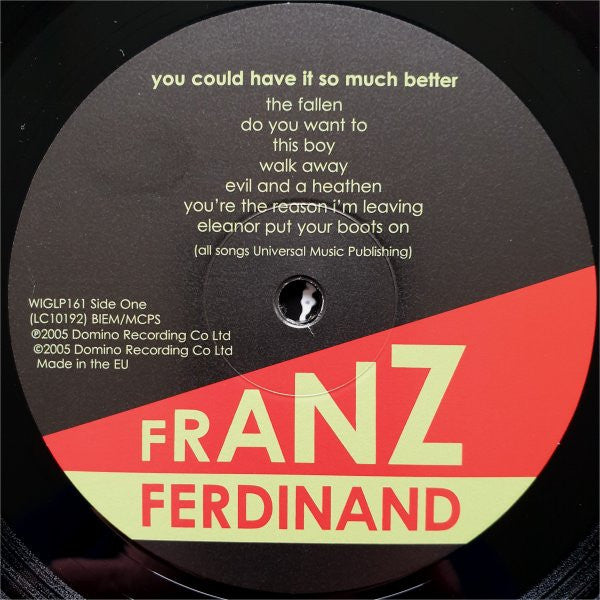 Franz Ferdinand : You Could Have It So Much Better (LP, Album, RE, 180)