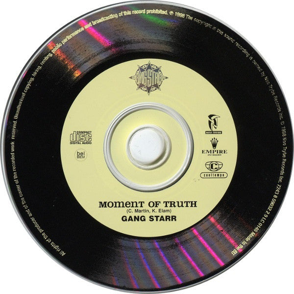 Gang Starr : Moment Of Truth (CD, Album, RE, Arv)