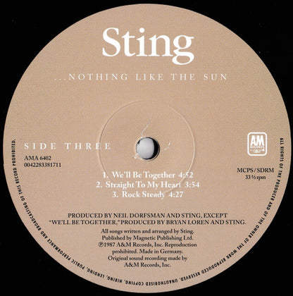 Sting : ...Nothing Like The Sun (2xLP, Album, RE)