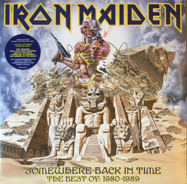 Iron Maiden : Somewhere Back In Time - The Best Of: 1980-1989 (2xLP, Comp, Ltd, Pic, RE, RP)