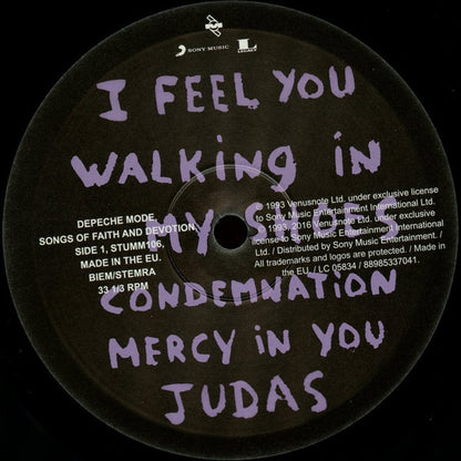 Depeche Mode : Songs Of Faith And Devotion (LP, Album, RE, RM, Gat)