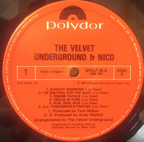 The Velvet Underground & Nico (3) : The Velvet Underground & Nico (LP, Album, RE)