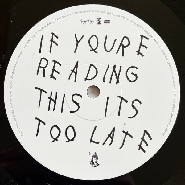 Drake : If You're Reading This It's Too Late (2xLP, Mixtape)