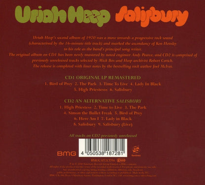 Uriah Heep : Salisbury (2xCD, Album, RE, RM)