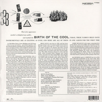 Miles Davis : Birth Of The Cool (LP, Comp, Mono, RE, 180)