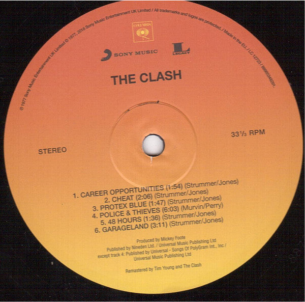 The Clash : The Clash (LP, Album, RE, RM, 180)