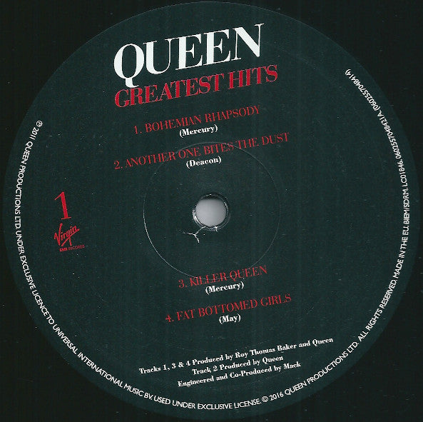 Queen : Greatest Hits (2xLP, Comp, RE, RM, Gat)