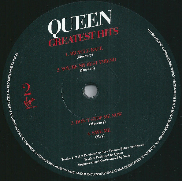 Queen : Greatest Hits (2xLP, Comp, RE, RM, Gat)