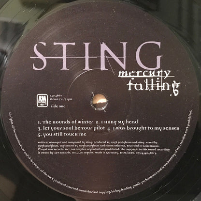 Sting : Mercury Falling (LP, Album, RE, 180)