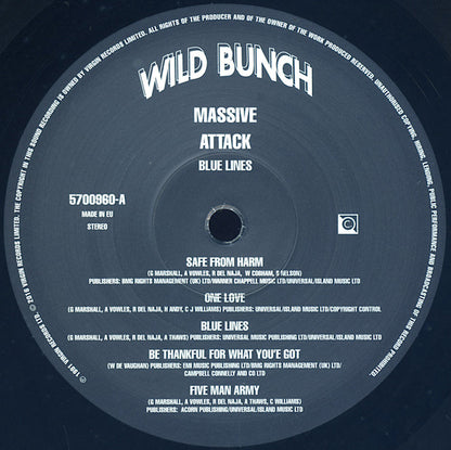 Massive Attack : Blue Lines (LP, Album, RE, 180)
