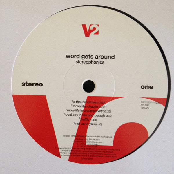 Stereophonics : Word Gets Around (LP, Album, M/Print, RE, 180)