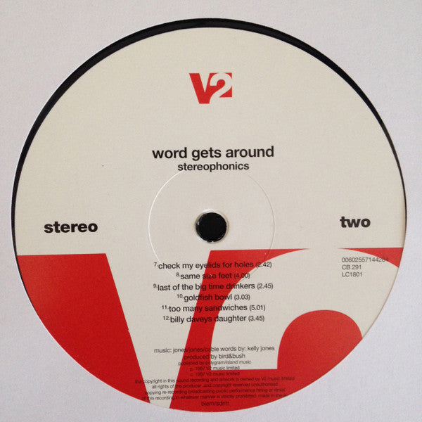 Stereophonics : Word Gets Around (LP, Album, M/Print, RE, 180)