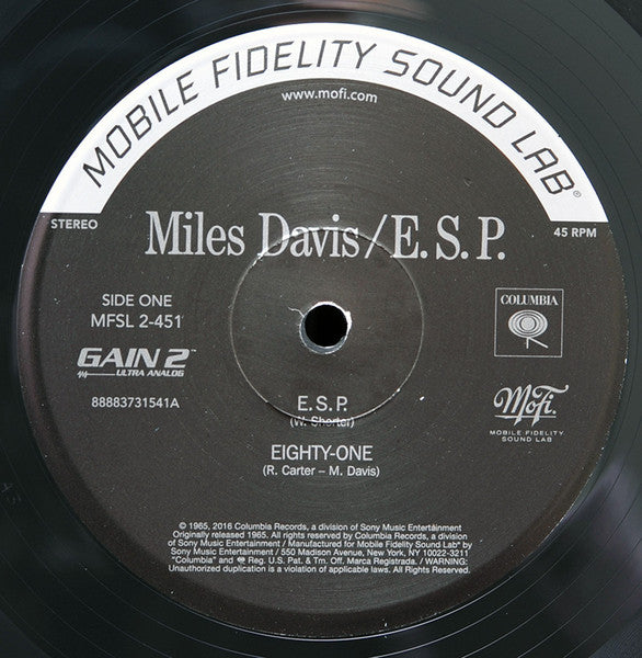 Miles Davis : E.S.P. (2x12", Album, Ltd, Num, RE, S/Edition, 180)