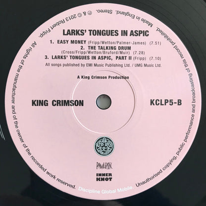 King Crimson : Larks' Tongues In Aspic (LP, Album, RE, RM, RP, 200)