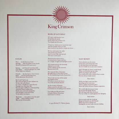 King Crimson : Larks' Tongues In Aspic (LP, Album, RE, RM, RP, 200)