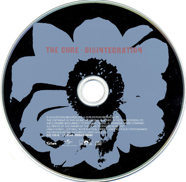 The Cure : Disintegration (CD, Album, RE, RM)