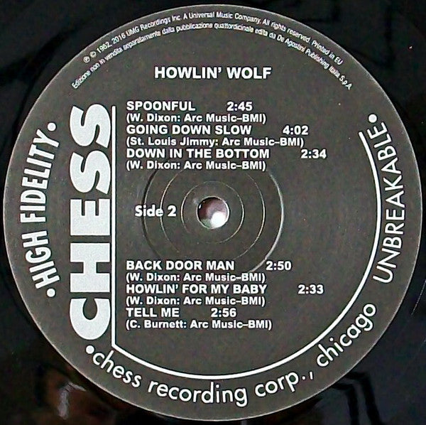 Howlin' Wolf : Howlin' Wolf (LP, Album, RE, 180)