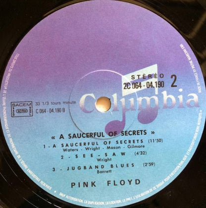 Pink Floyd : A Saucerful Of Secrets (LP, Album, RE)