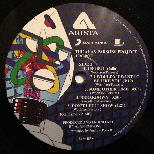 The Alan Parsons Project : I Robot (LP, Album, RE, 180)