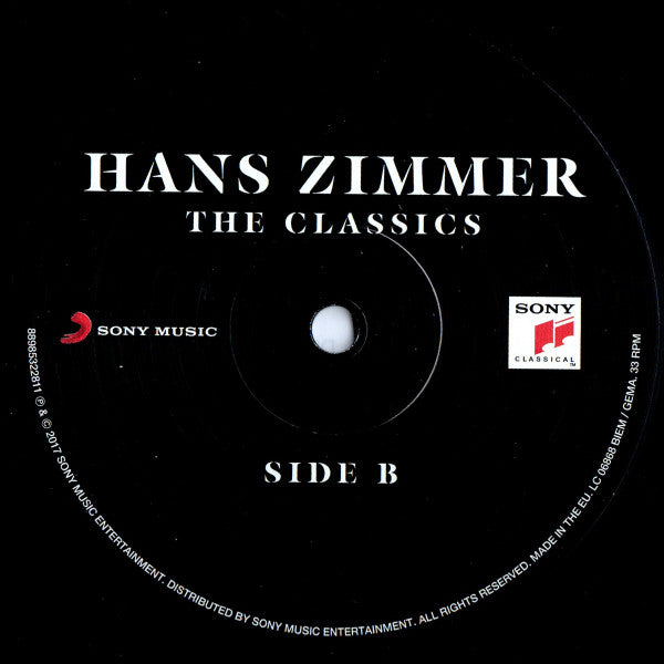 Hans Zimmer : The Classics (2xLP, Comp, Ltd, 180)