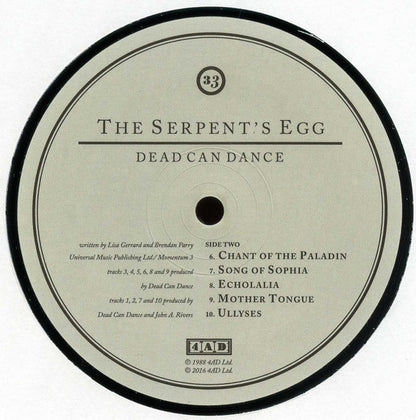 Dead Can Dance : The Serpent's Egg (LP, Album, RE)