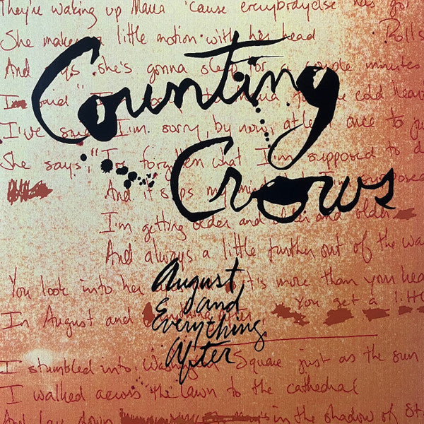 Counting Crows : August And Everything After (2xLP, Album, RE, 180)