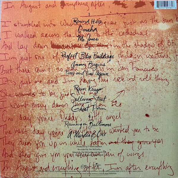 Counting Crows : August And Everything After (2xLP, Album, RE, 180)